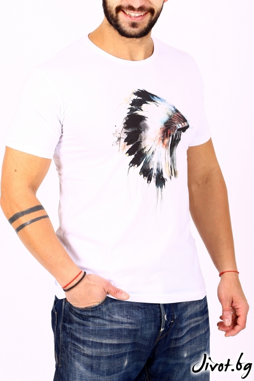 Мъжка тениска INDIAN / BARCODE