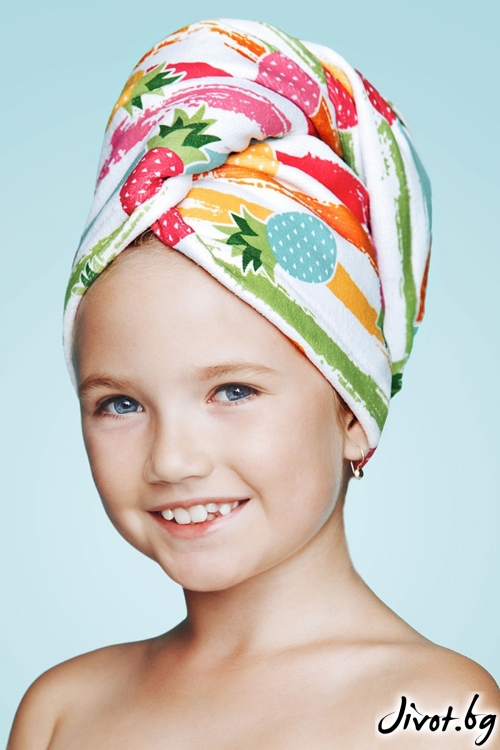 Хавлиена детска кърпа за коса DOLCE / AGLIQUE