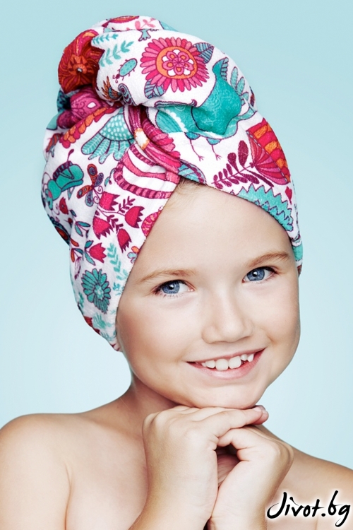 Хавлиена детска кърпа за коса WONDERLAND / AGLIQUE