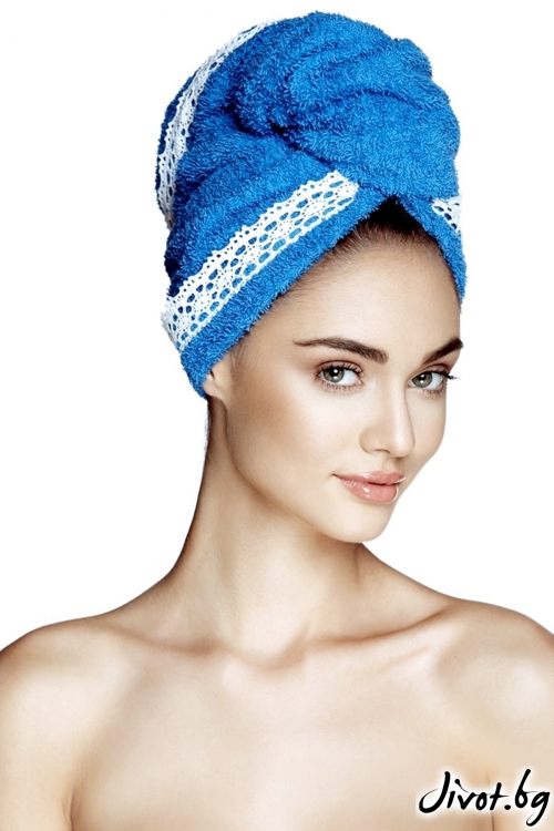 Кърпа за коса GRACE SEA BLUE / AGLIQUE