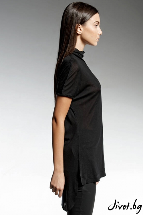 Уникална черна дълга тениска / PENDARI