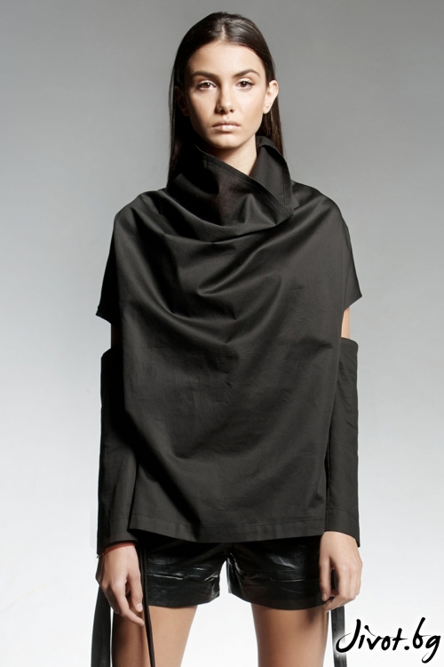 Уникална черна дамска блуза / PENDARI