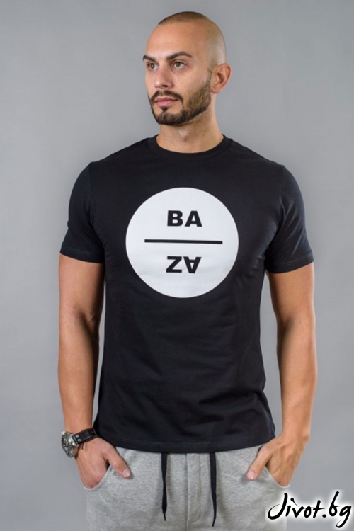 Черна мъжка тениска / BAZA