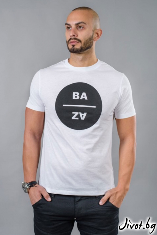 Бяла мъжка тениска / BAZA