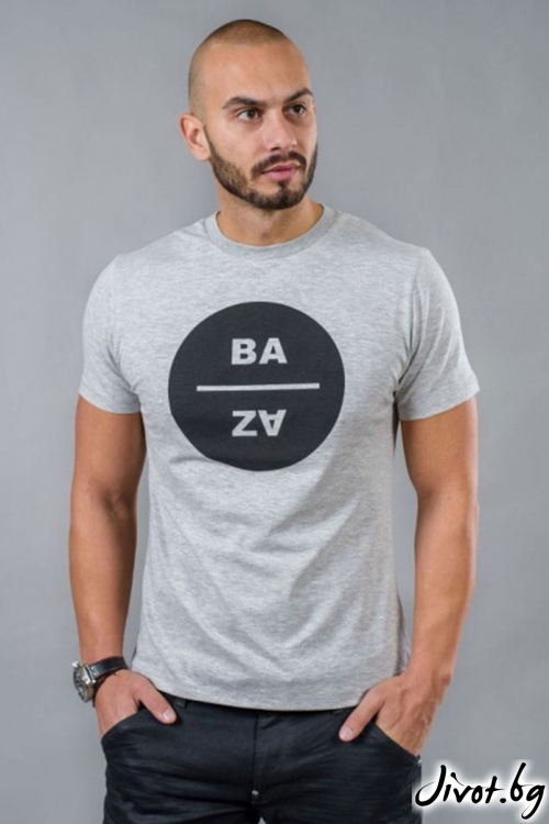 Сива мъжка тениска / BAZA