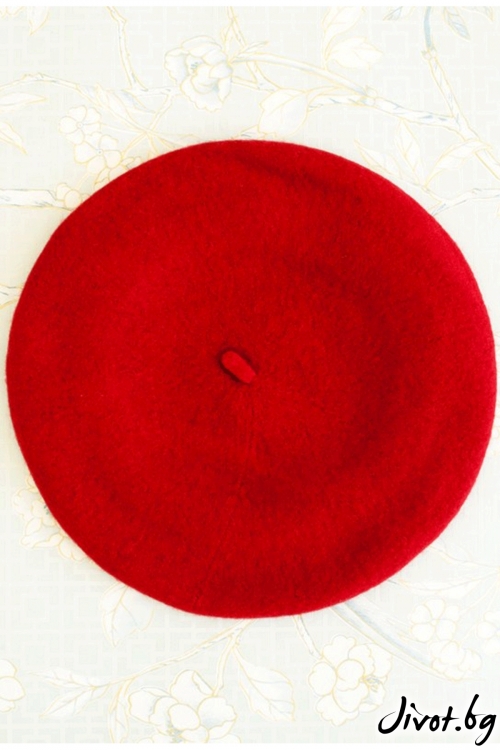 The French Beret – "Little red riding hood" / Forget-me-not