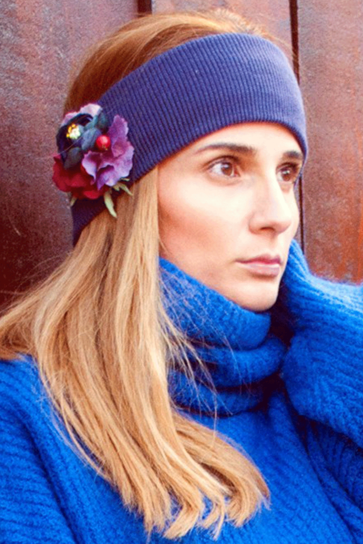 The Winter Headband – "Purple Power" / Forget-me-not